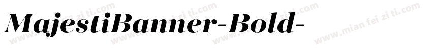 MajestiBanner-Bold字体转换