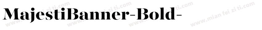 MajestiBanner-Bold字体转换