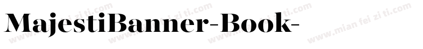 MajestiBanner-Book字体转换