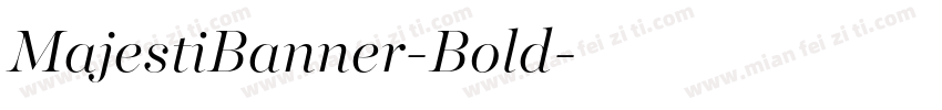 MajestiBanner-Bold字体转换