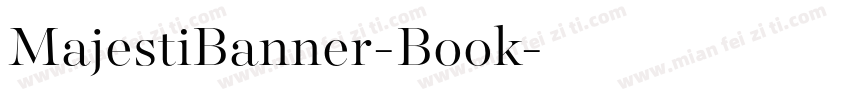 MajestiBanner-Book字体转换