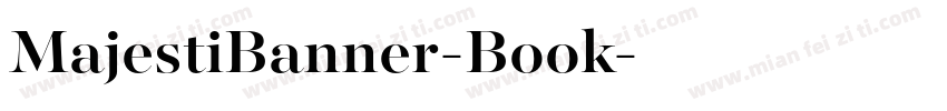 MajestiBanner-Book字体转换