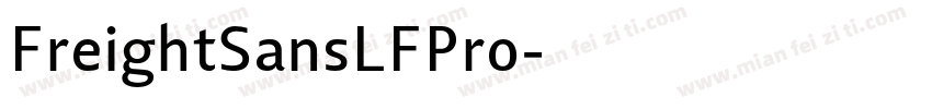 FreightSansLFPro字体转换