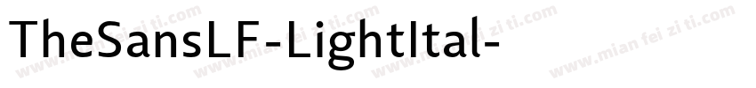 TheSansLF-LightItal字体转换