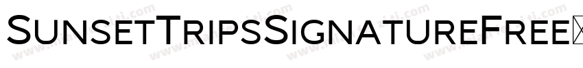 SunsetTripsSignatureFree字体转换