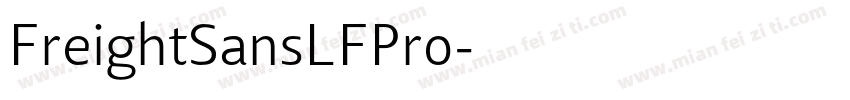FreightSansLFPro字体转换