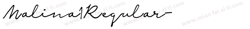 Malina1Reqular字体转换