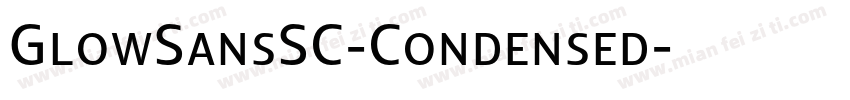 GlowSansSC-Condensed字体转换
