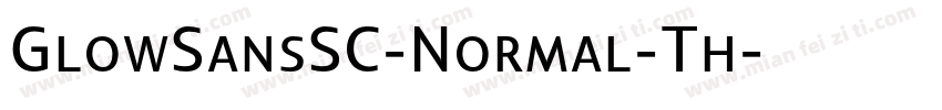 GlowSansSC-Normal-Th字体转换
