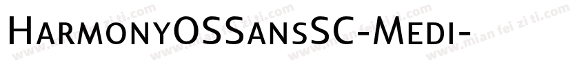 HarmonyOSSansSC-Medi字体转换