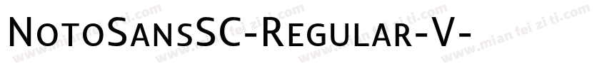 NotoSansSC-Regular-V字体转换