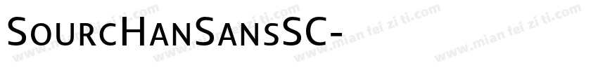 SourcHanSansSC字体转换