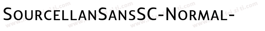 SourcellanSansSC-Normal字体转换