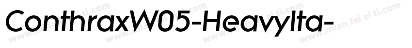 ConthraxW05-HeavyIta字体转换