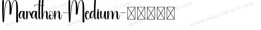 Marathon-Medium字体转换
