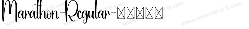 Marathon-Regular字体转换