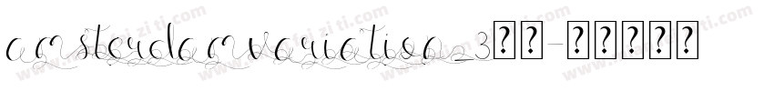 amsterdamvariation_3字体字体转换