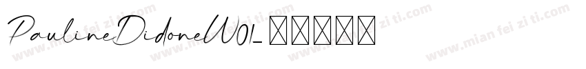 PaulineDidoneW01字体转换