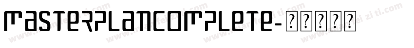 MASTERPLANCOMPLETE字体转换