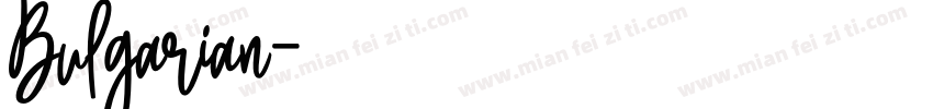 Bulgarian字体转换