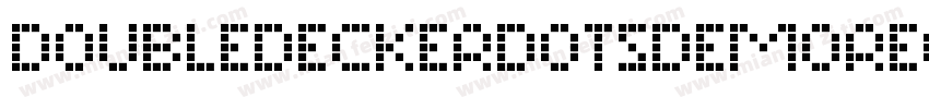 DoubledeckerDotsDemoRegular-DOWMd字体转换