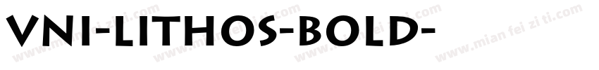 VNI-Lithos-Bold字体转换