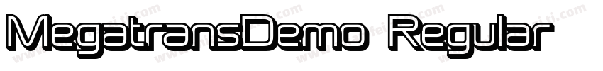 MegatransDemo-Regular字体转换
