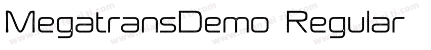 MegatransDemo-Regular字体转换