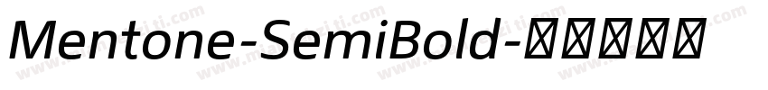 Mentone-SemiBold字体转换