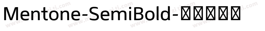 Mentone-SemiBold字体转换