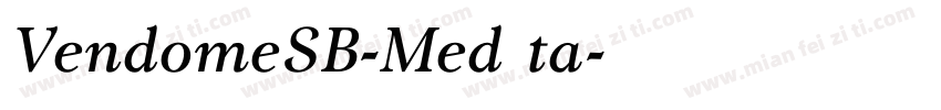 VendomeSB-MedIta字体转换