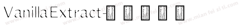 VanillaExtract字体转换
