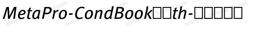 MetaPro-CondBook苹果th字体转换