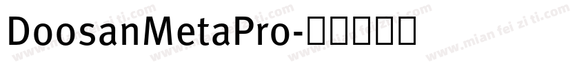 DoosanMetaPro字体转换