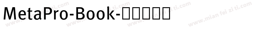 MetaPro-Book字体转换