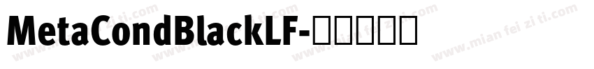 MetaCondBlackLF字体转换