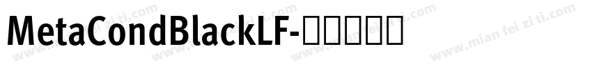 MetaCondBlackLF字体转换