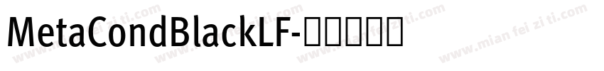 MetaCondBlackLF字体转换
