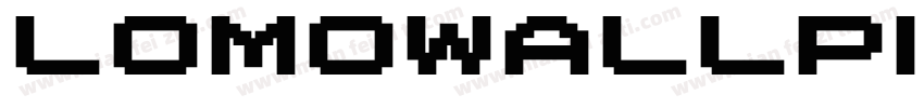 LomoWallPixelLTStd字体转换
