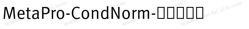 MetaPro-CondNorm字体转换