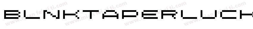 BlnkTaperLucker-WXa9字体转换