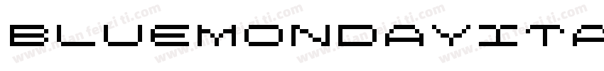 BlueMondayItalic-wZn9字体转换