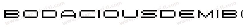 BodaciousDemibold-0ng9字体转换