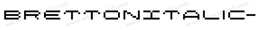 BrettonItalic-EAp9字体转换