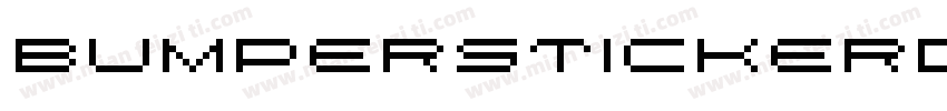BumperStickerDemoRegular-Wypa9字体转换