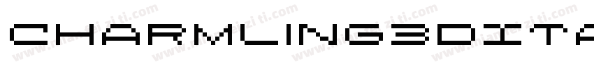 Charmling3DItalic-DOOa9字体转换