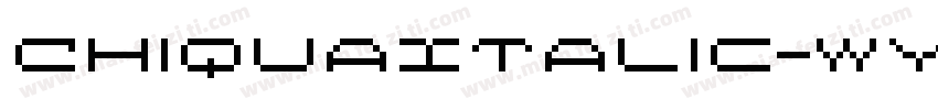 ChiquaItalic-WyzJ9字体转换