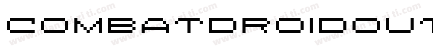 CombatDroidOutlineItalic-wap9字体转换