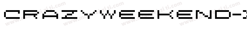 CrazyWeekend-XVD9字体转换