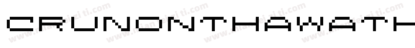 CruNonthawatHandWrittenItalic-agl9字体转换